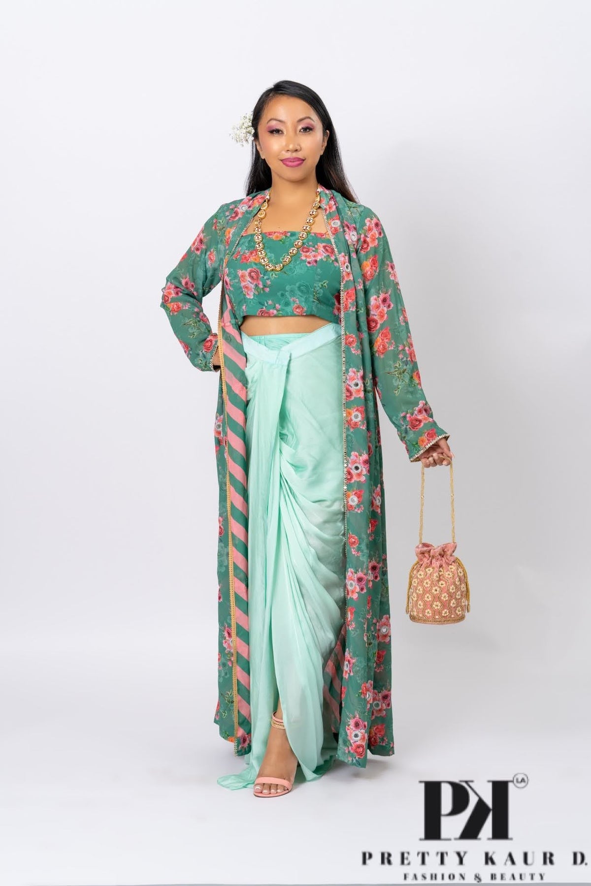 Pretty-Kaur-fashion-beauty-Floral-Design-Dhoti-Dress-1