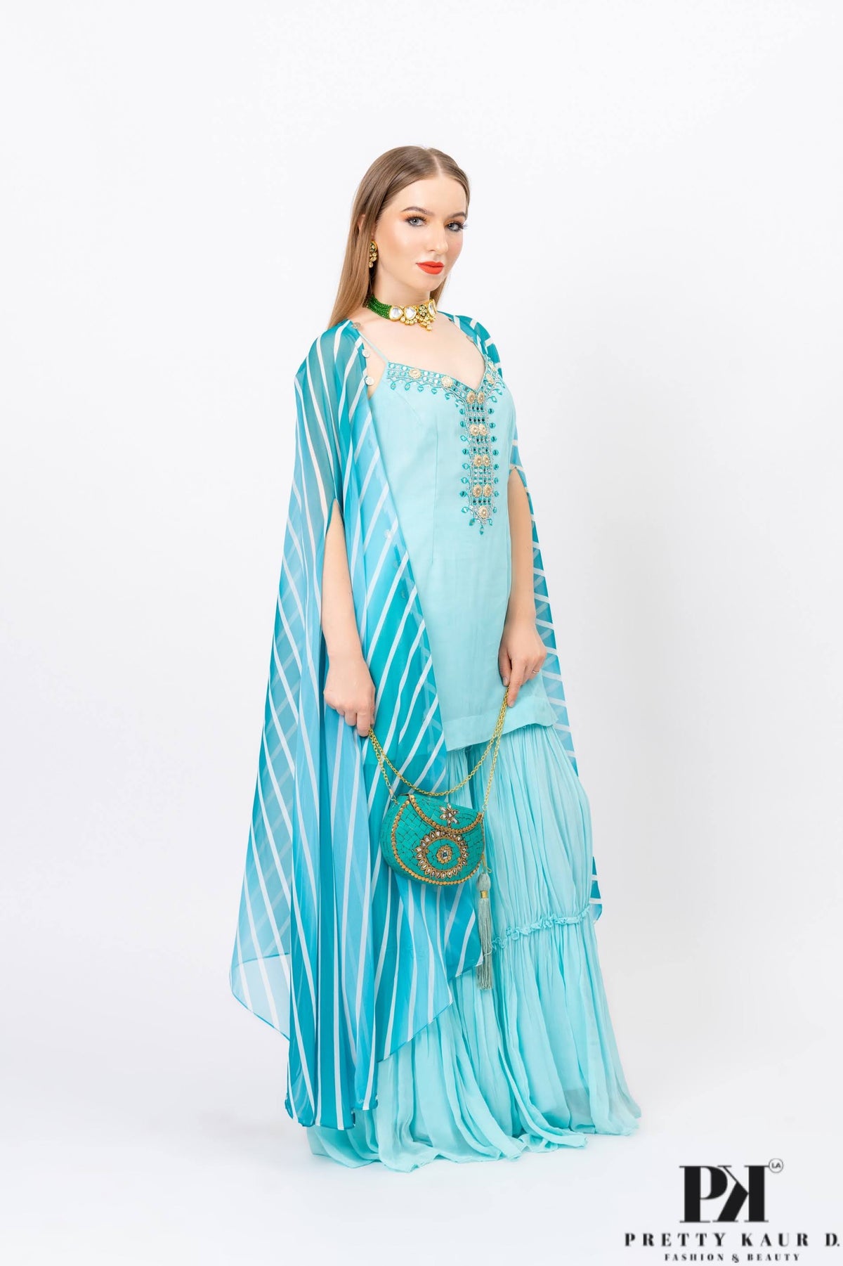  Pretty-Kaur-fashion-beauty-Blue-Long-Sharara-4