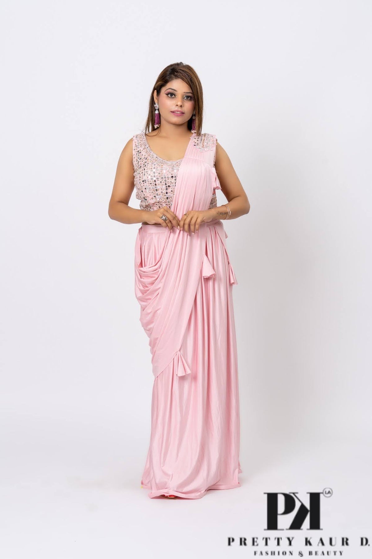 Pretty-Kaur-fashion-beauty-Ready-to-Wear-Designer-Pink-Saree-1